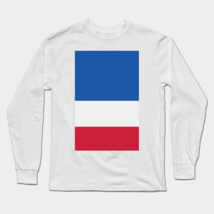 Glasgow Rangers Tricolour Design Long Sleeve T-Shirt